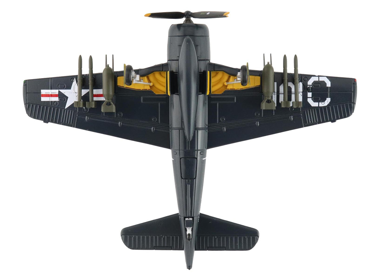 Grumman F8F-2 Bearcats Fighter Aircraft "121717 VF-61 Jolly Rogers" (1949) United States Navy "SkyMax Flying Heroes" Series 1/72 Diecast Model by Hobby Master