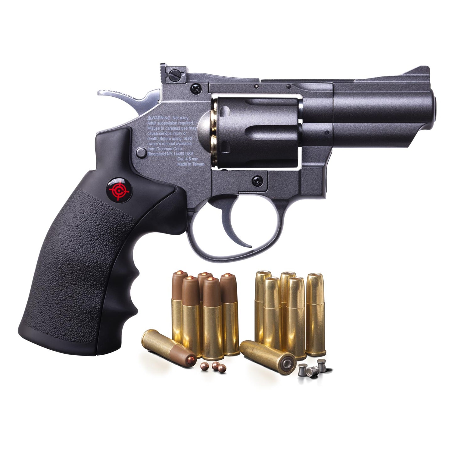 Crosman “Snub Nose Revolver†All Metal .177cal CO2 Powered BB/Pellet Revolver