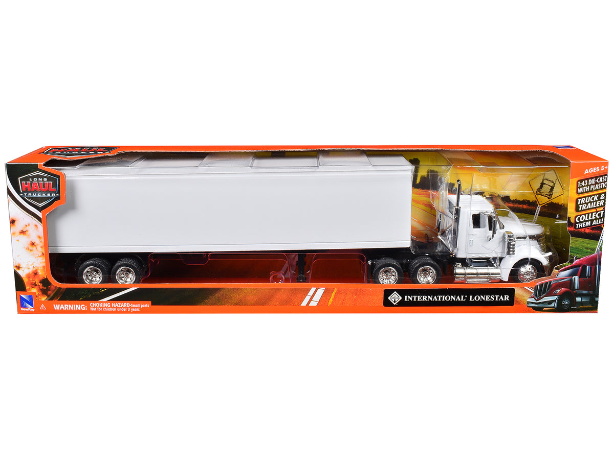 International LoneStar Truck Dry Goods Trailer 1/43 Diecast Model - New Ray