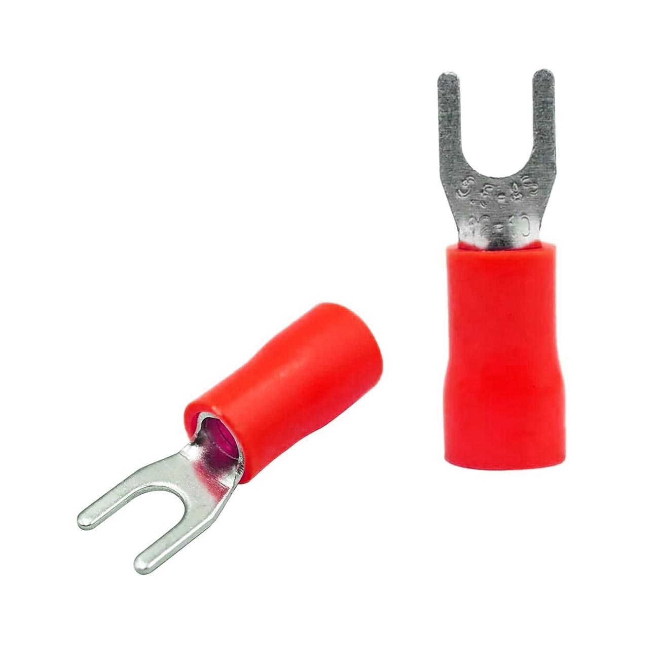 XScorpion Spade Terminals #8 - 18/22ga. - Red (100 pack)