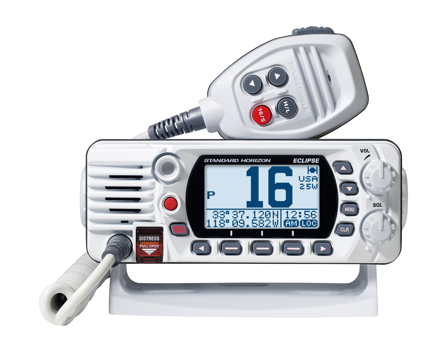 Standard Horizon Eclipse White Wtron Class D 25 Watt VHF