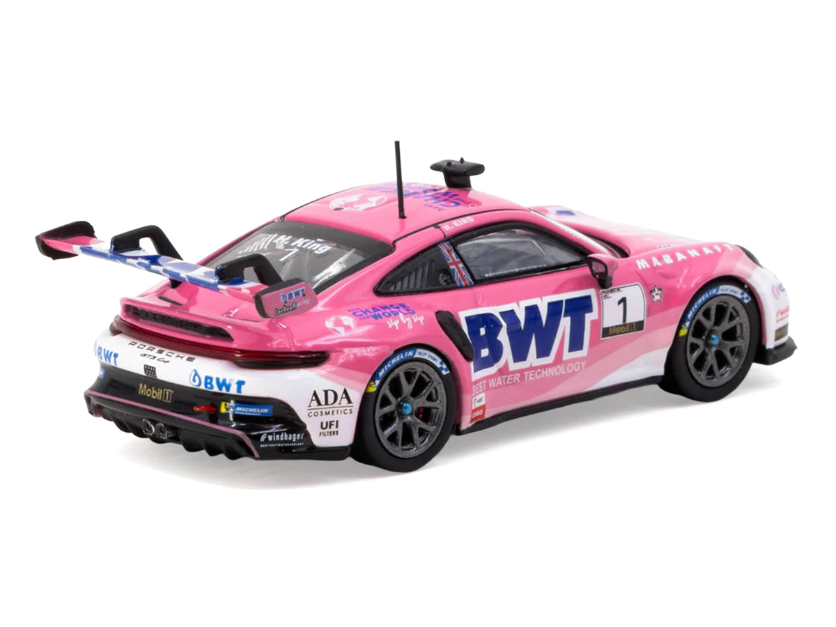 Porsche 911 GT3 Cup (992) #1 Harry King 1/64 Diecast Model Car - Tarmac Works