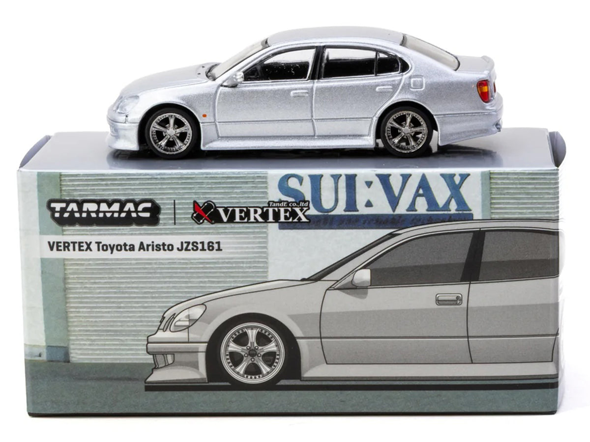 Toyota Vertex Aristo JZS161 RHD Silver 1/64 Diecast Model Car - Tarmac Works