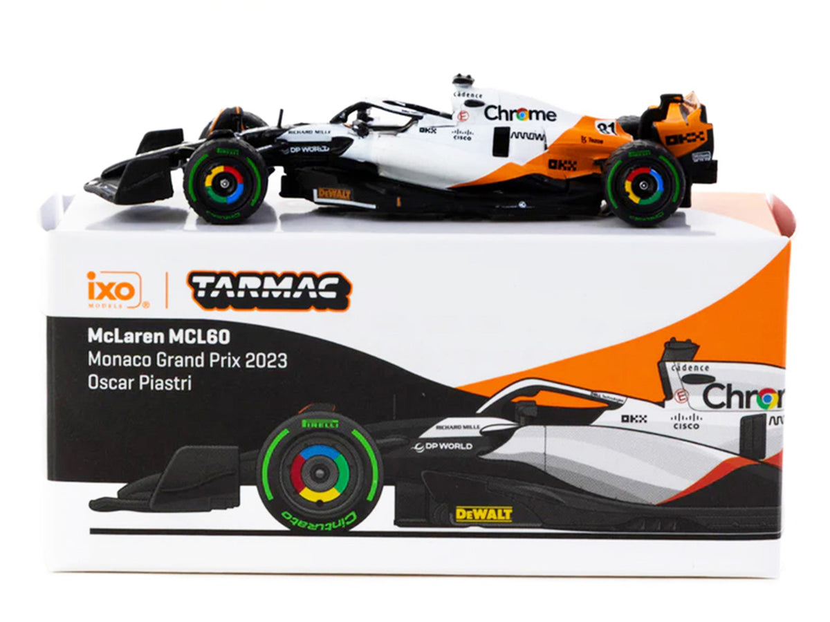 McLaren MCL60 #81 Oscar Piastri Formula One F1 "Monaco GP" (2023) "Global64" Series 1/64 Diecast Model by Tarmac Works