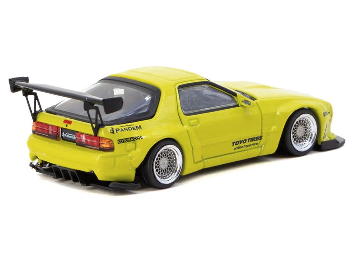 Mazda RX-7 FC3S Pandem Yellow Metallic "Road64" 1/64 Diecast Model Car