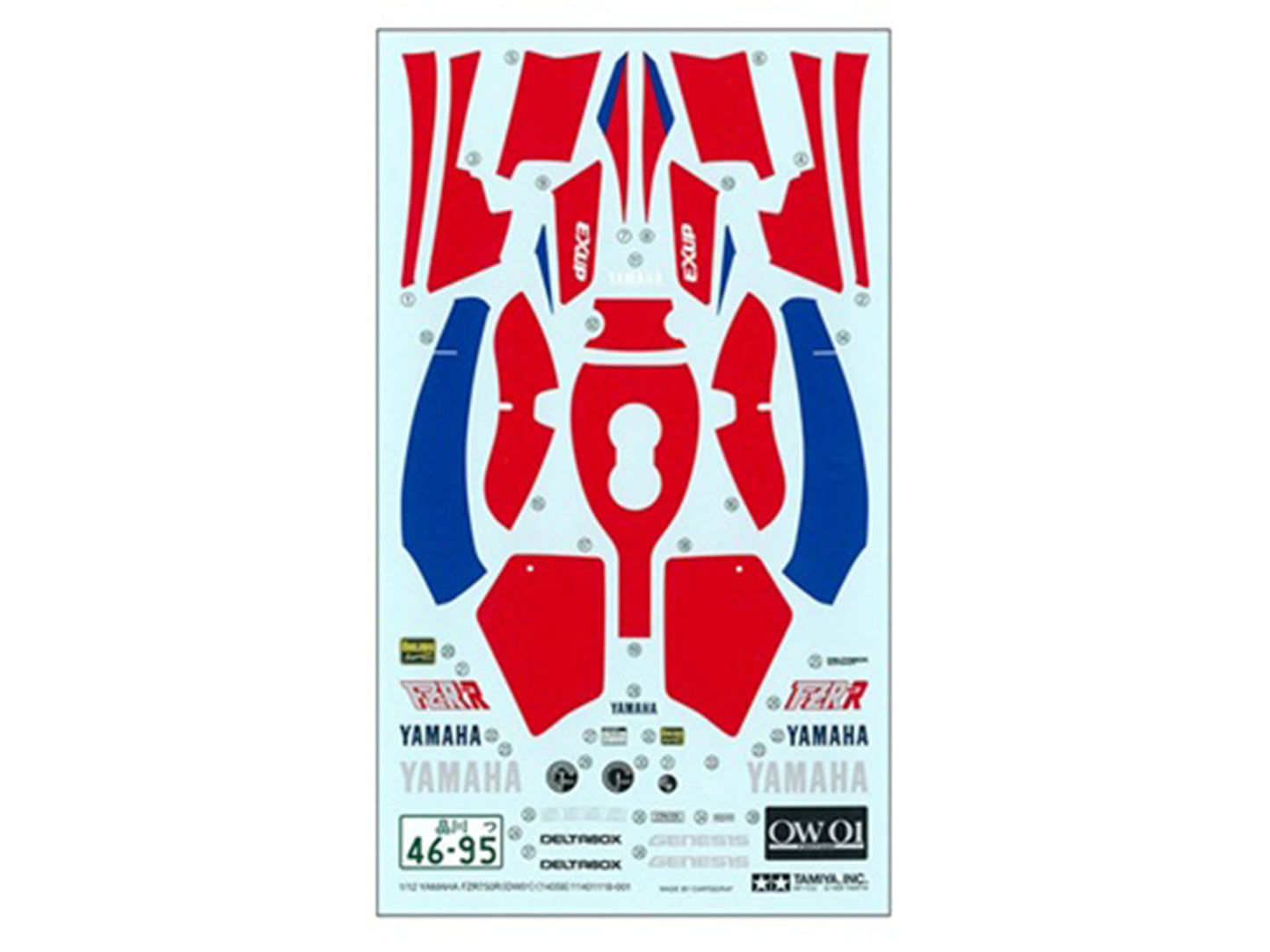 Model Kit Yamaha FZR750R OW01 Motorcycle 1/12 Scale Model by Tamiya