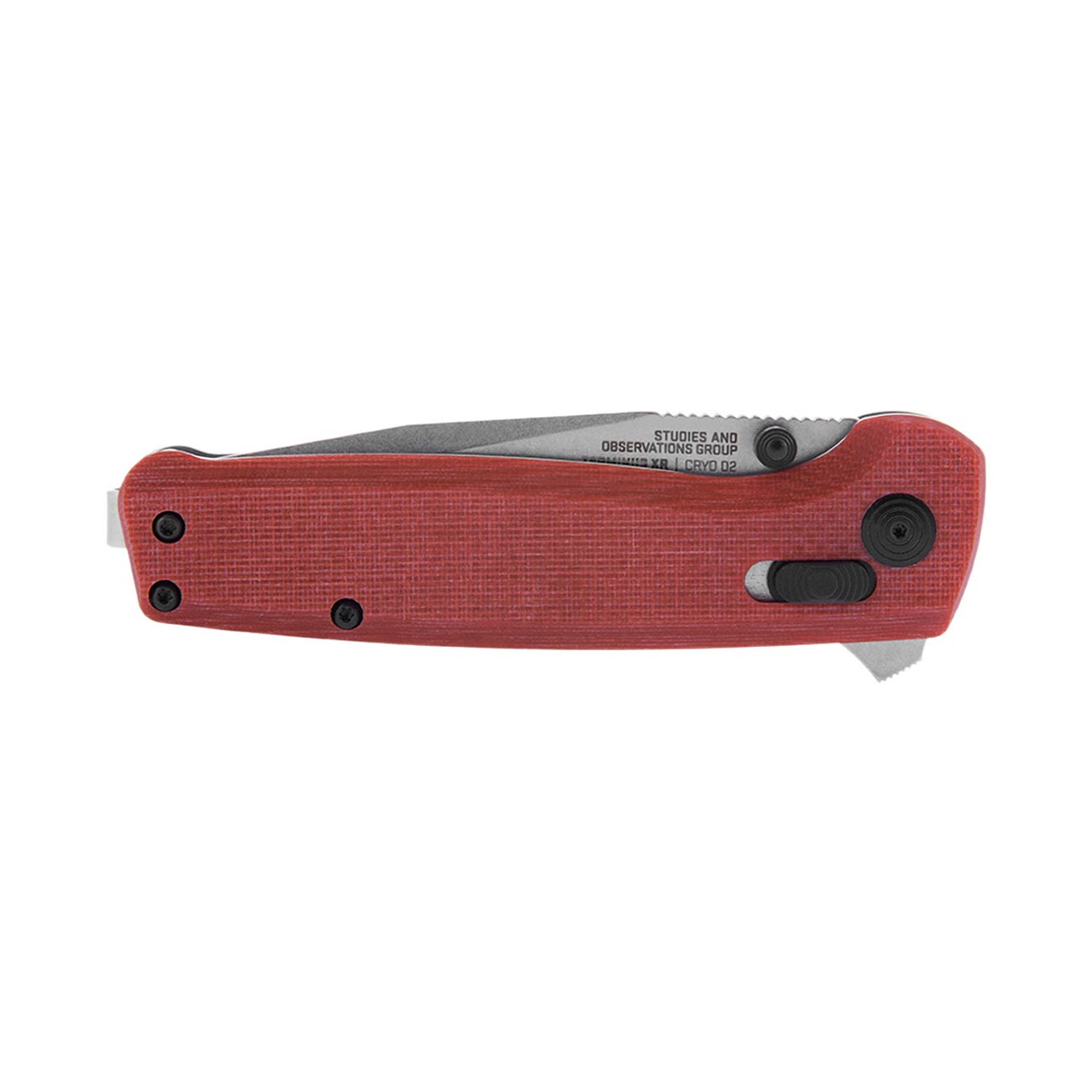SOG TERMINUS XR G10 2.95" Folding Pocket Knife (Crimson) - Clamshell Package