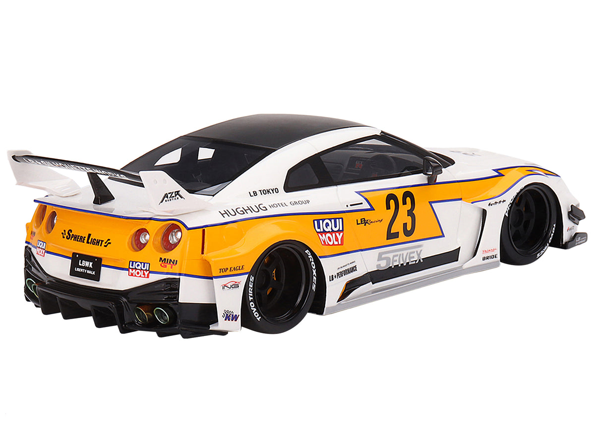 Nissan LB-Silhouette WORKS GT 35GT-RR Ver.1 RHD #23 Yellow Stripes LB Racing