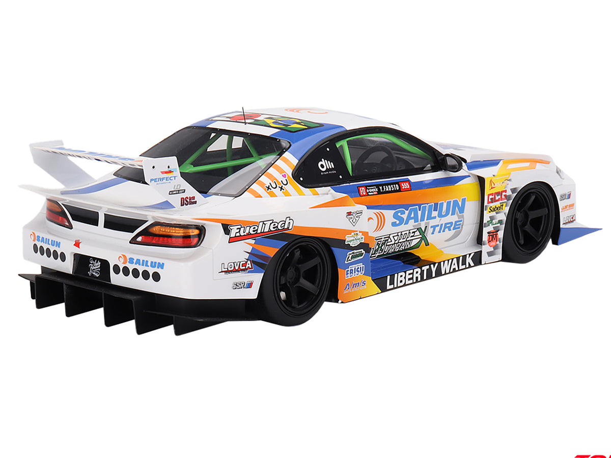 Nissan LB-Super Silhouette S15 SILVIA #555 Yukio Fausto 1/18 Model by Top Speed