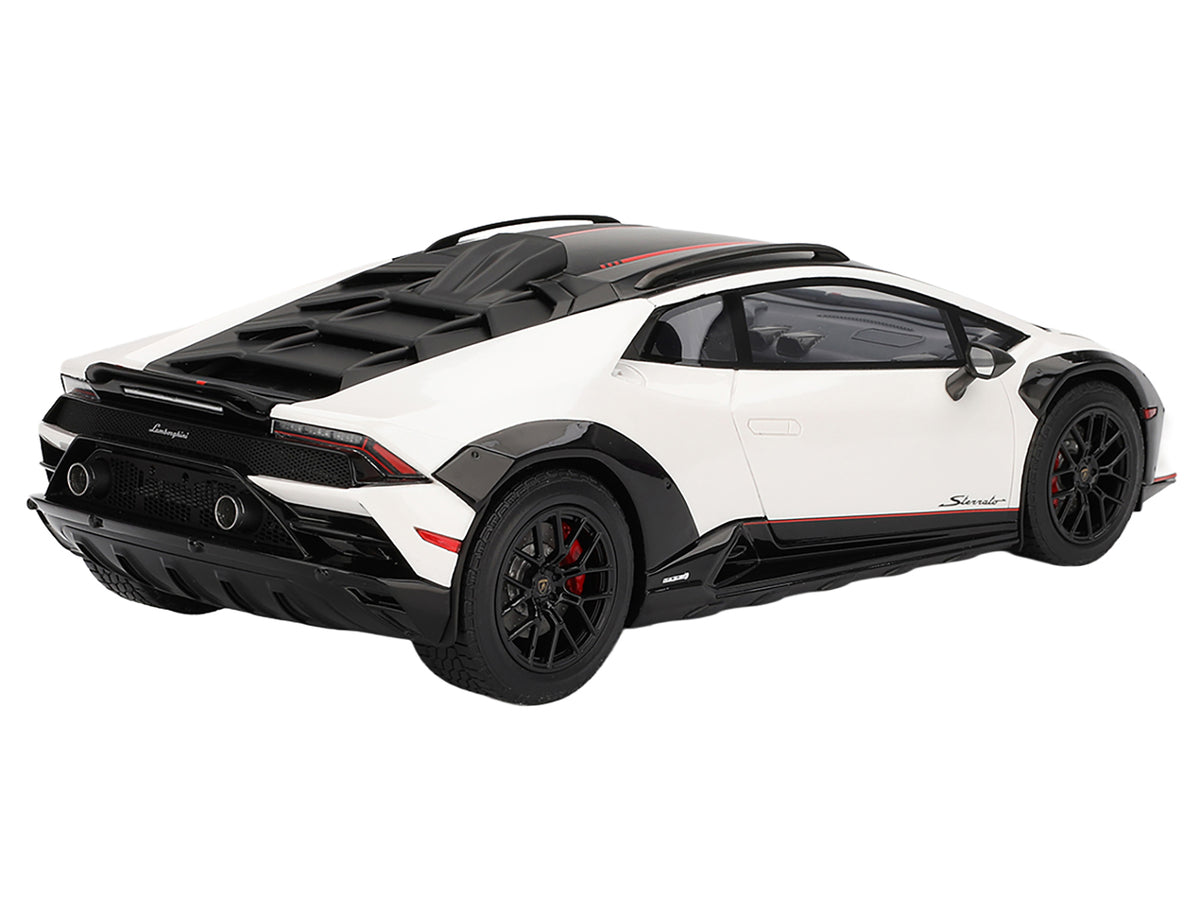 Lamborghini Huracan Sterrato Bianco Asopo White Matt Top Stripes 1/18 Model