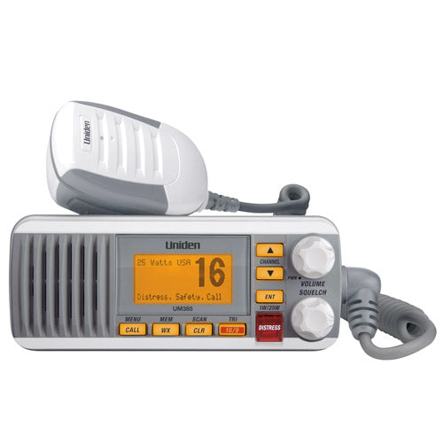 Uniden UM385 White VHF Wtron Class D DSC 25 Watt