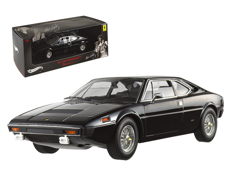 Ferrari Dino 308 GT4 Black (Elvis Presley 1/18 Diecast Model Car - Hotwheels