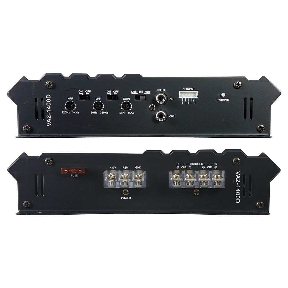 Power Acoustik Vertigo Series 2 Channel Amplifier 1400W Max