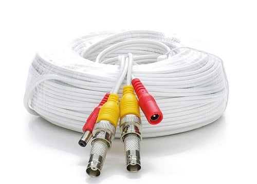 100ft RG59 Siamese Cable Wtron Bnc Males And Power Leads