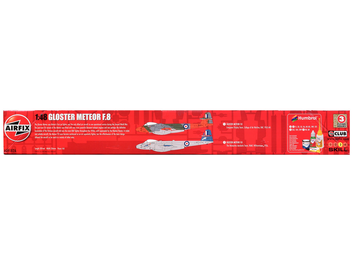 Level 3 Model Kit Gloster Meteor F.8 Aircraft 2 Scheme Options 1/48 Plastic