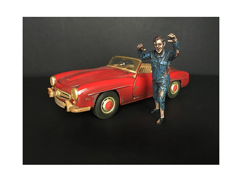 Zombie Mechanic Figurine II for 1/24 Scale Models by American Diorama <h2>Zombie Diorama</h2> <p>High-quality diecast model car perfect collectors and enthusiasts. Features detailed interior exterior