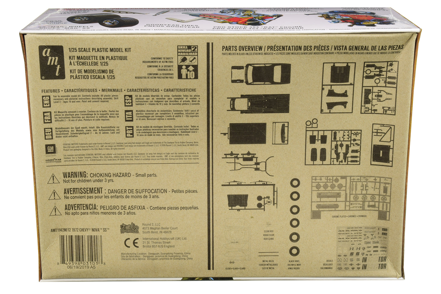 Skill 2 Model Kit 1972 Chevrolet Nova SS "Pro Stocker" 1/25 Scale by AMT <h2>Skill AMT</h2> <p>High-quality diecast car perfect for collectors and enthusiasts. Features detailed interior exterior craf