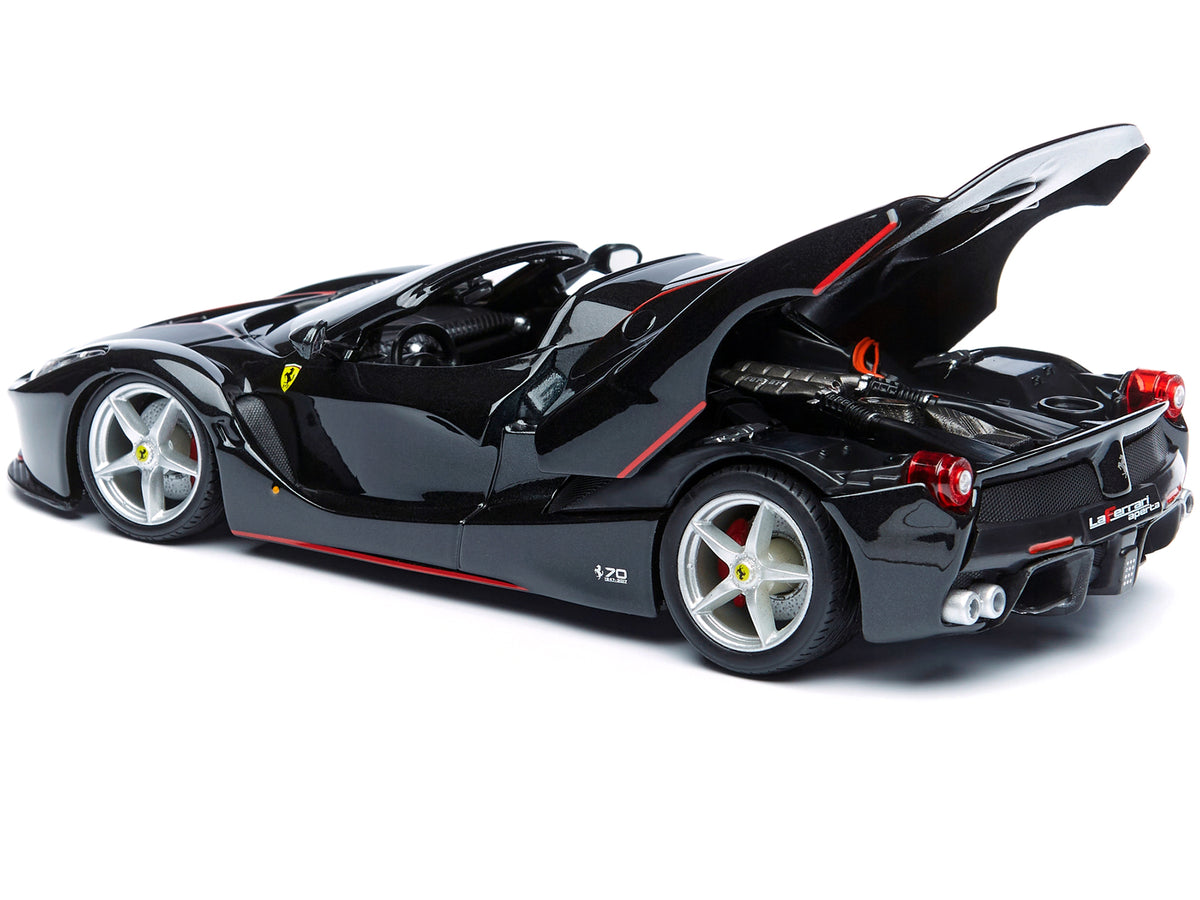 Ferrari LaFerrari F70 Aperta Black 1/24 Diecast Model Car - Bburago