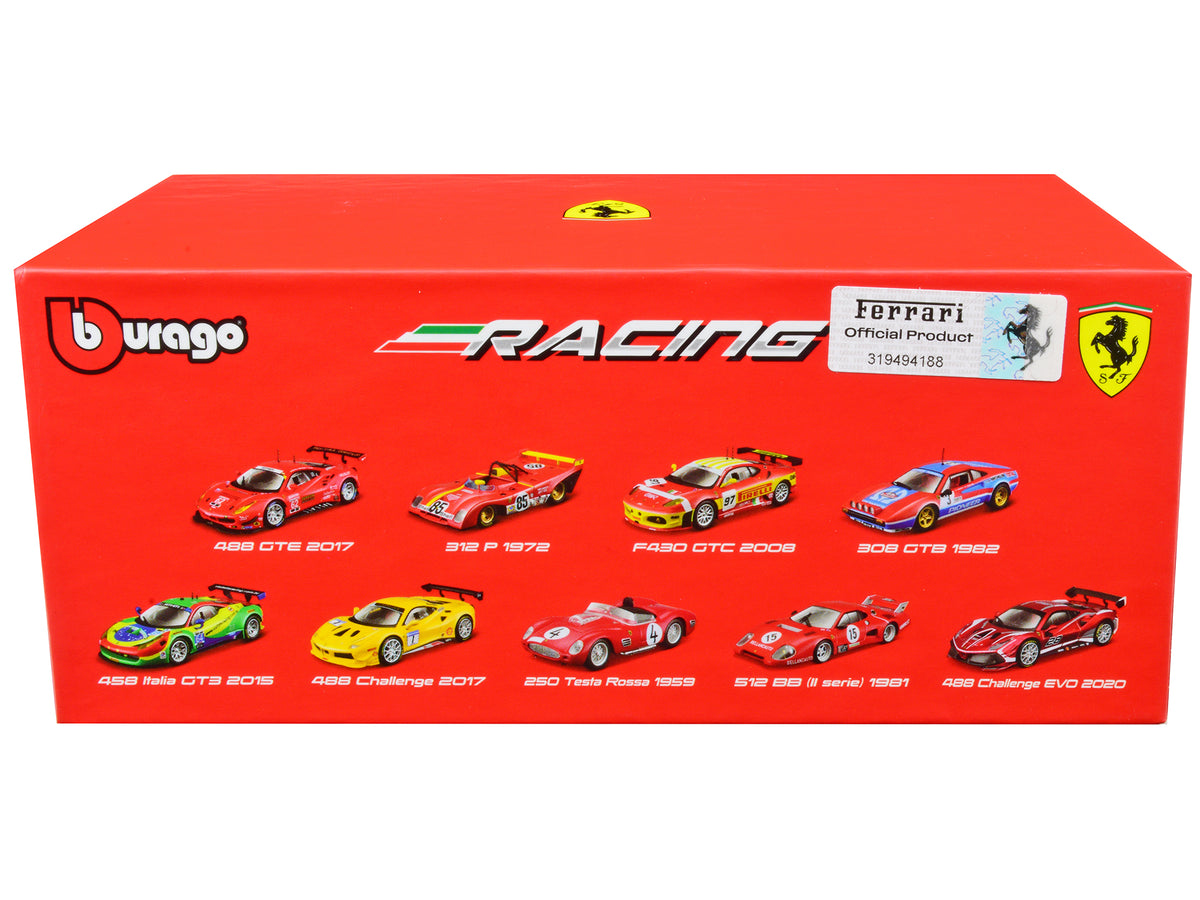 2020 Ferrari 488 Challenge EVO #28 Red Graphics 1/43 Diecast Model Car - Bburago