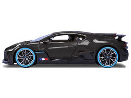 Bugatti Divo Carbon Fiber Blue Accents 1/18 Diecast Model Car - Bburago