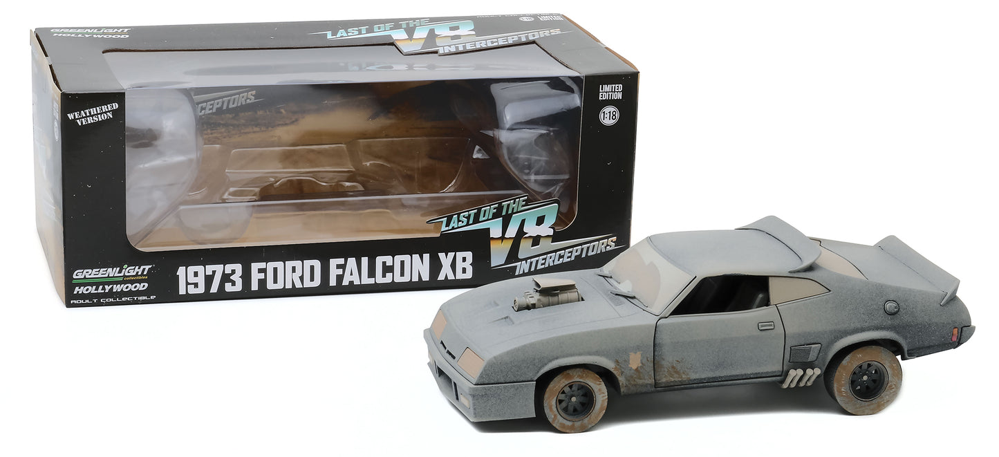 1973 Ford Falcon XB RHD (Right Hand Drive) (Weathered Version) "Last of the V8 Interceptors" (1979) Movie 1/18 T&y Diecast Model Car by Greenlight