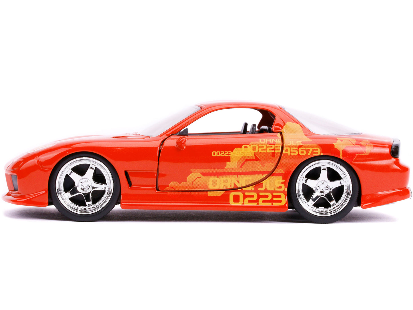 Orange Julius' Mazda RX-7 Metallic with Graphics "Fast & Furious" Series 1/32 Diecast Model Car by Jada <h2>Orange Jada</h2> <p>High-quality perfect for collectors and enthusiasts. Features detailed i