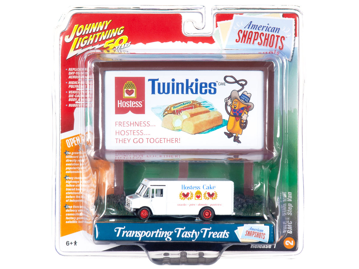 GMC Step Van White with "Hostess" Country Billboard 1/64 Diecast