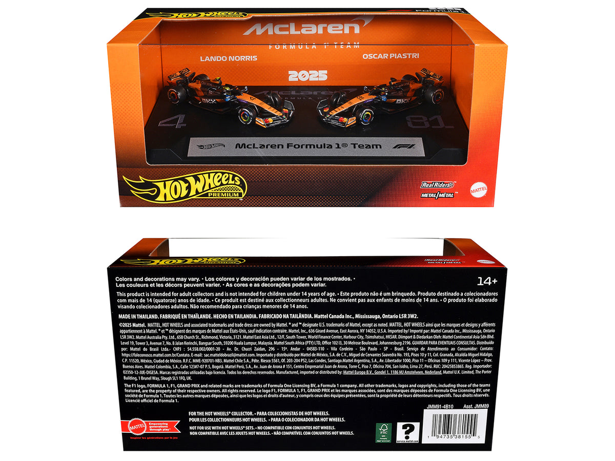 Formula One F1 World Championship (2025) 2 Diecast Diecast Model Car - Hotwheels