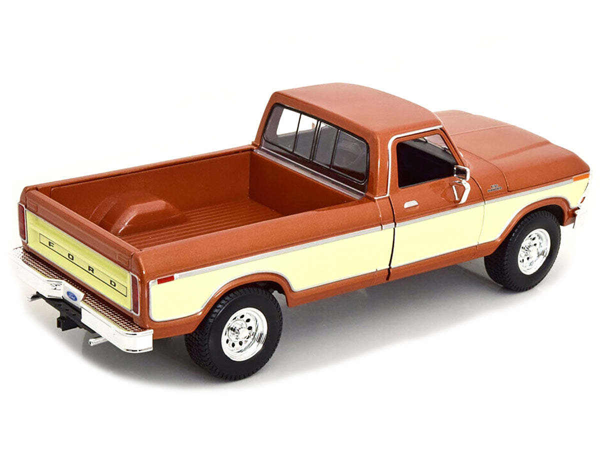 1979 Ford F-150 Ranger Pickup Truck Brown Metallic 1/18 Diecast Model - Maisto
