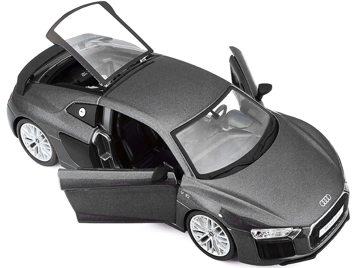 Audi R8 V10 Plus Gray Metallic 1/24 Diecast Model Car - Maisto