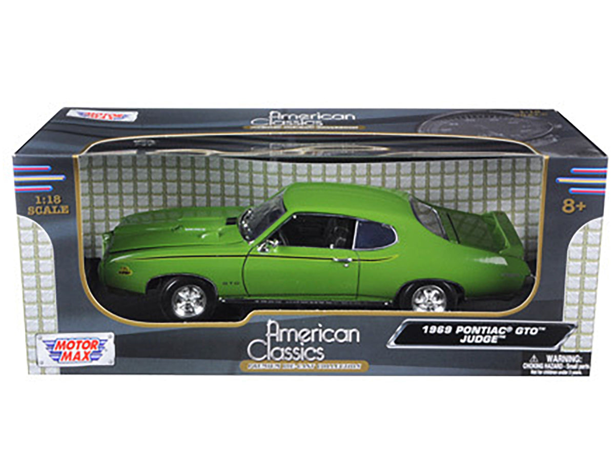 1969 Pontiac GTO Judge Green 1/18 Diecast Car Model - Motormax