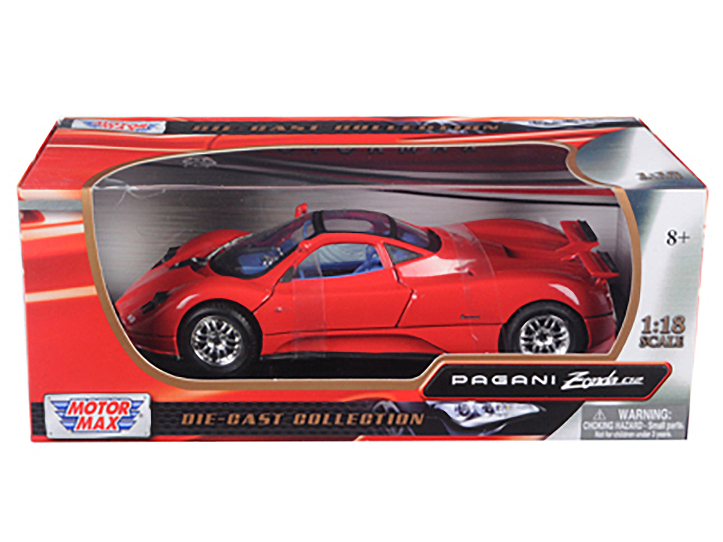 Pagani Zonda C12 Red 1/18 Diecast Model Car by Motormax