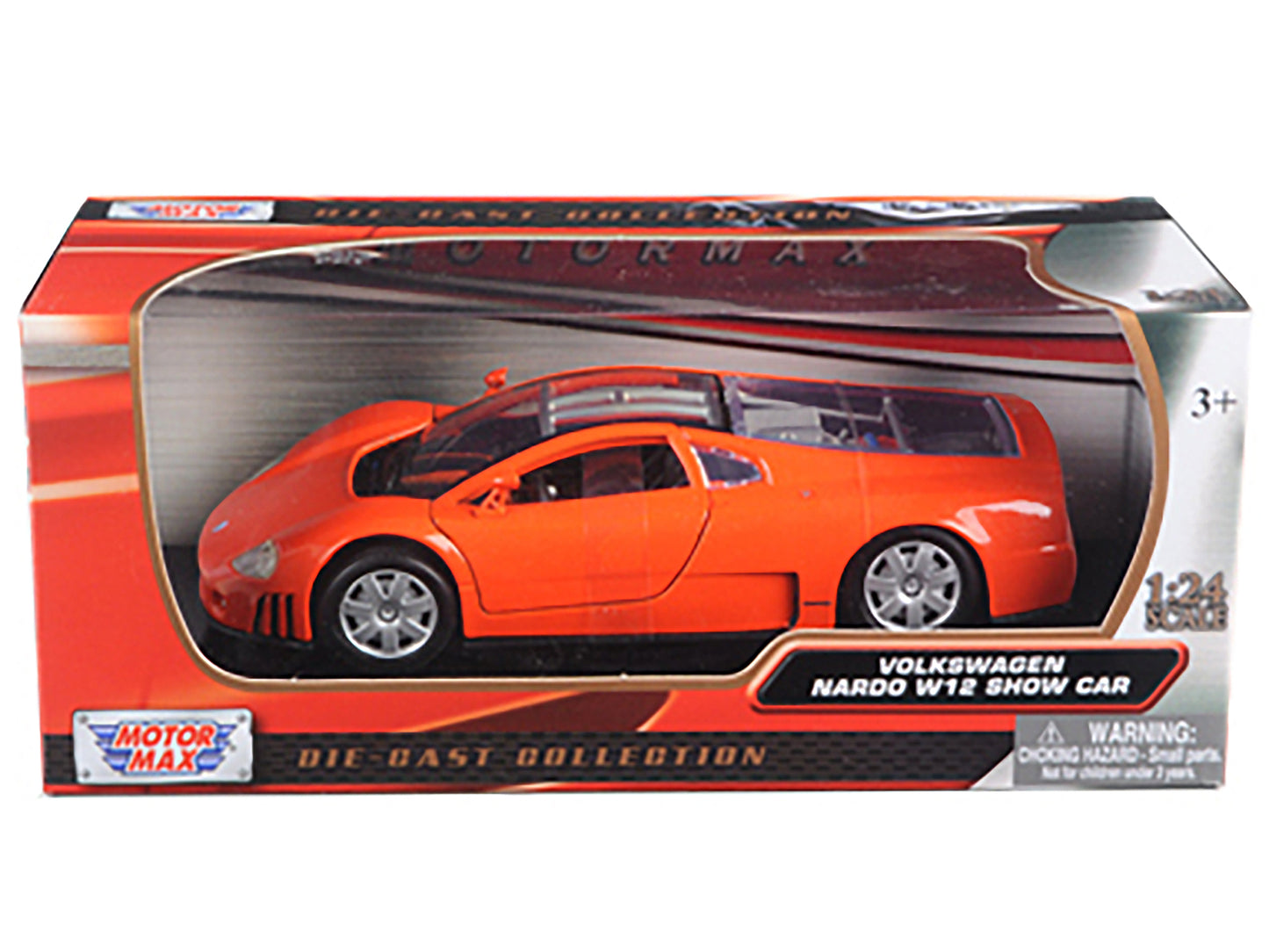 Volkswagen Nardo W12 Orange 1/24 Diecast Car Model by Motormax <h2>Volkswagen Motormax</h2> <p>High-quality perfect for collectors and enthusiasts. Features detailed interior exterior craftsmanship, r
