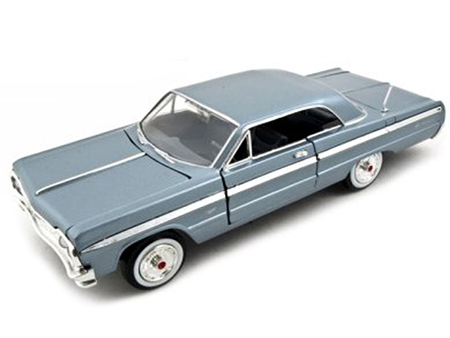1964 Chevrolet Impala Blue 1/24 Diecast Model Car by Motormax
