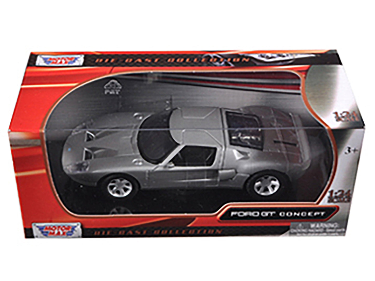 Ford GT Silver 1/24 T&y Diecast Car Model by Motormax