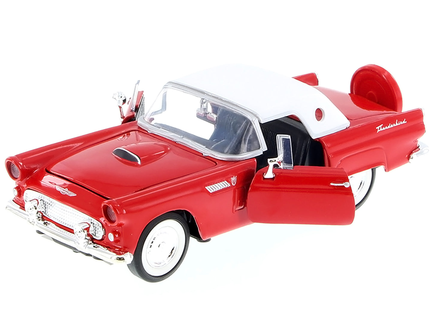1956 Ford Thunderbird Red 1/24 Diecast Car Model by Motormax