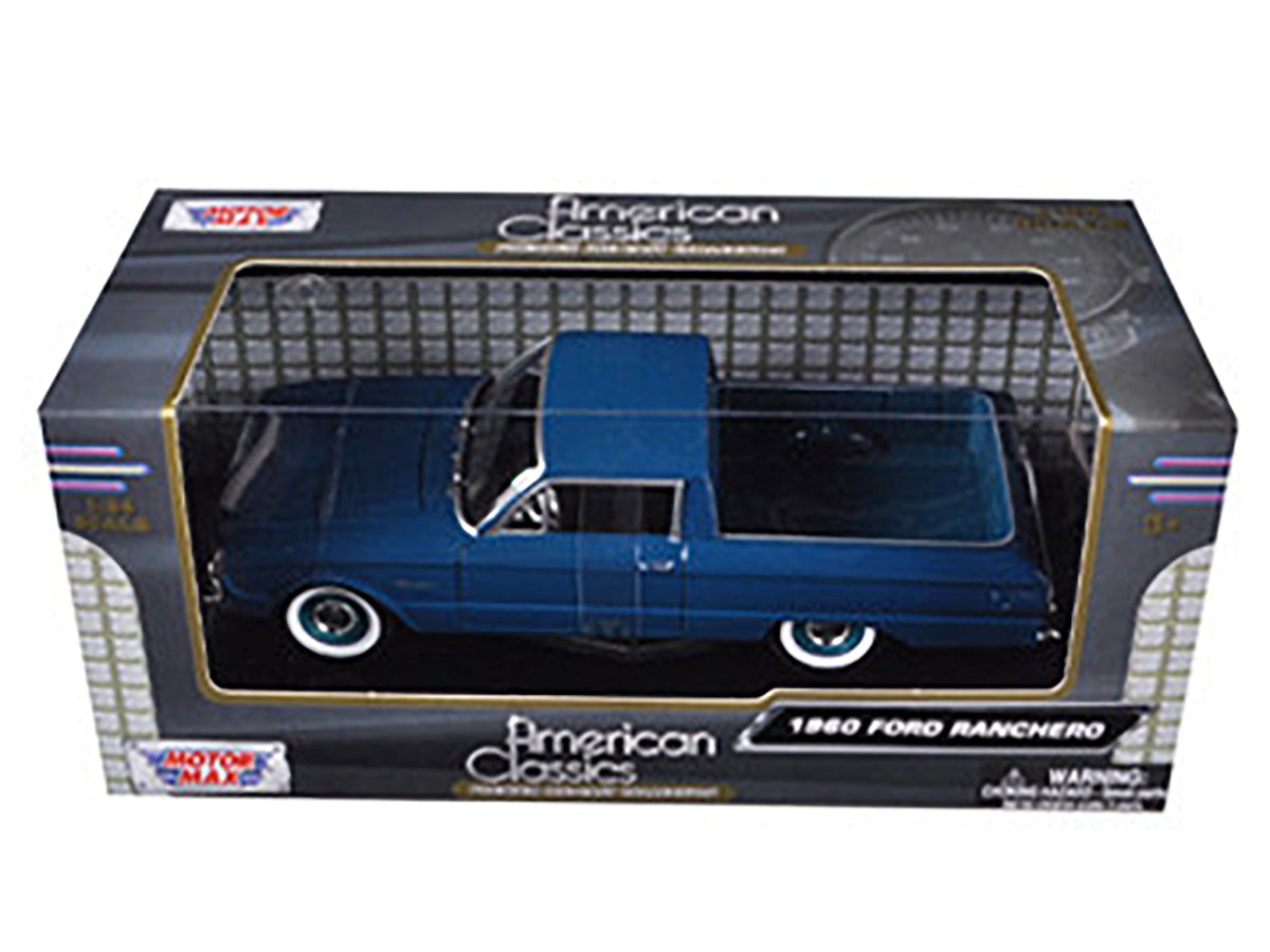 1960 Ford Falcon Ranchero Pickup Blue 1/24 Diecast Model Car - Motormax