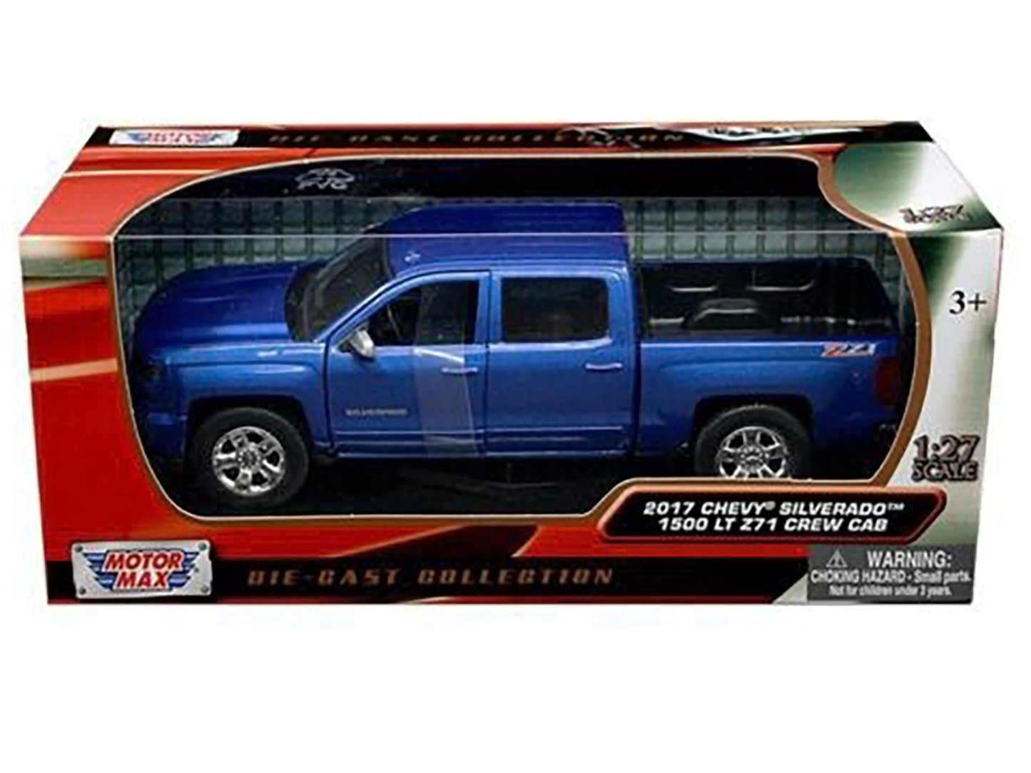 2017 Chevrolet Silverado 1500 LT Z71 Crew Cab Pickup Truck Blue 1/27 Diecast Model Car by Motormax <h2>2017 Motormax</h2> <p>High-quality perfect for collectors and enthusiasts. Features detailed inte