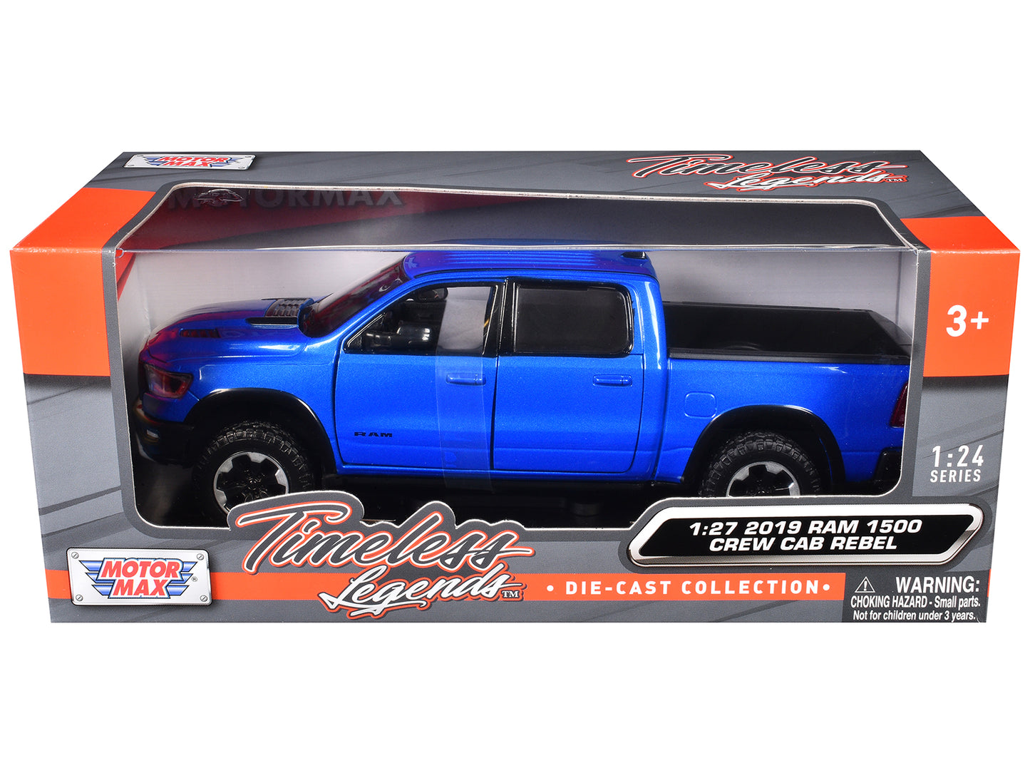 2019 RAM Rebel 1500 Crew Cab Pickup Truck Blue Metallic "American Classics" Series 1/24-1/27 Diecast Model Car by Motormax <h2>2019 Motormax</h2> <p>High-quality perfect for collectors and enthusiasts