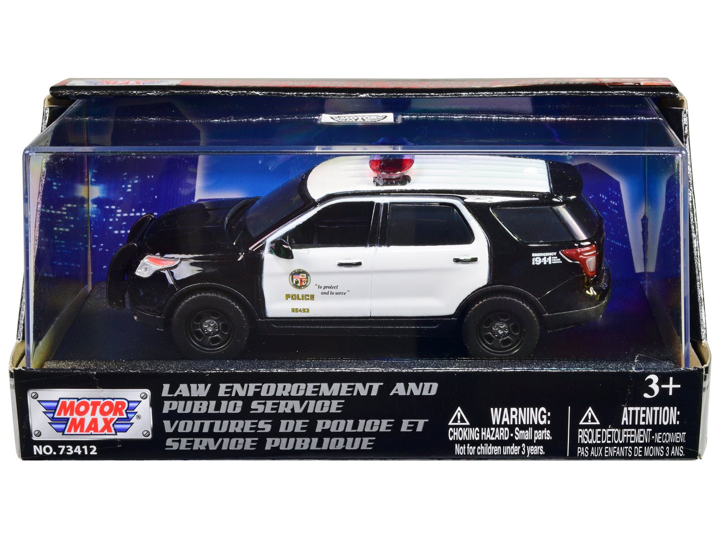 2015 Ford Police Interceptor Utility Black and White "LAPD (Los Angeles Department)" 1/43 Diecast Model Car by Motormax <h2>2015 Motormax</h2> <p>High-quality perfect for collectors enthusiasts. Featu