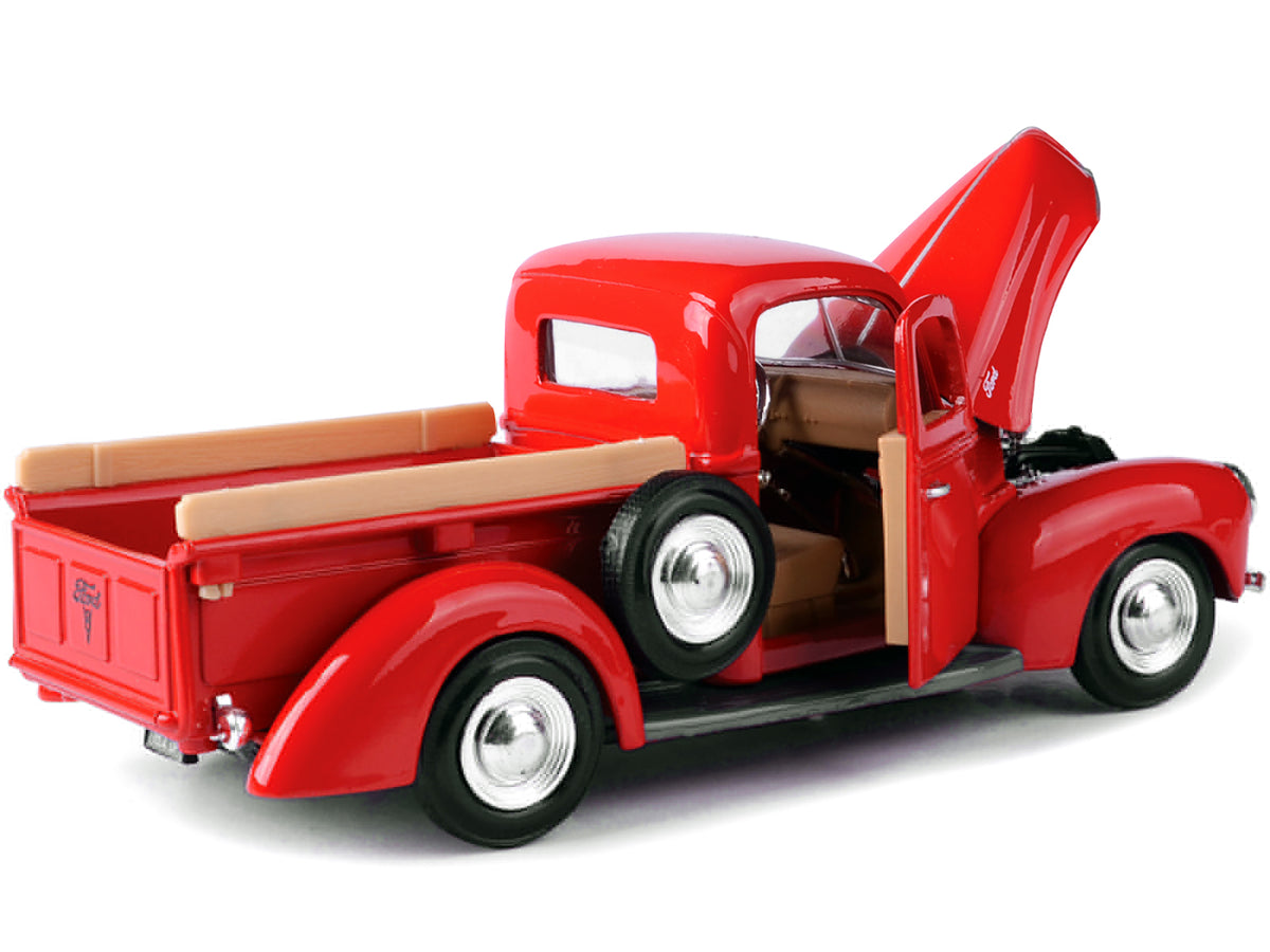 1940 Ford Pickup Truck Red 1/24 Diecast Model Car - Motormax