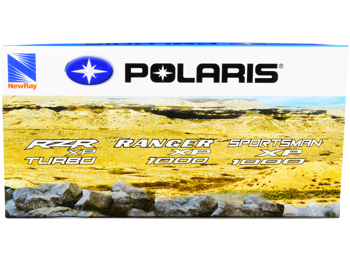 Polaris RZR XP Turbo DOHC Mini ATV Blue and Black Diecast Model - New Ray
