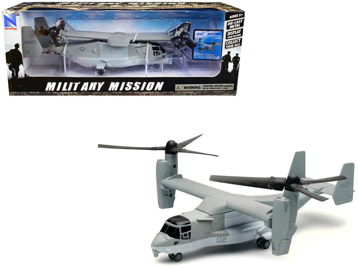 Bell Boeing V-22 Osprey Aircraft #02 Gray 1/72 Diecast Aircraft - New Ray