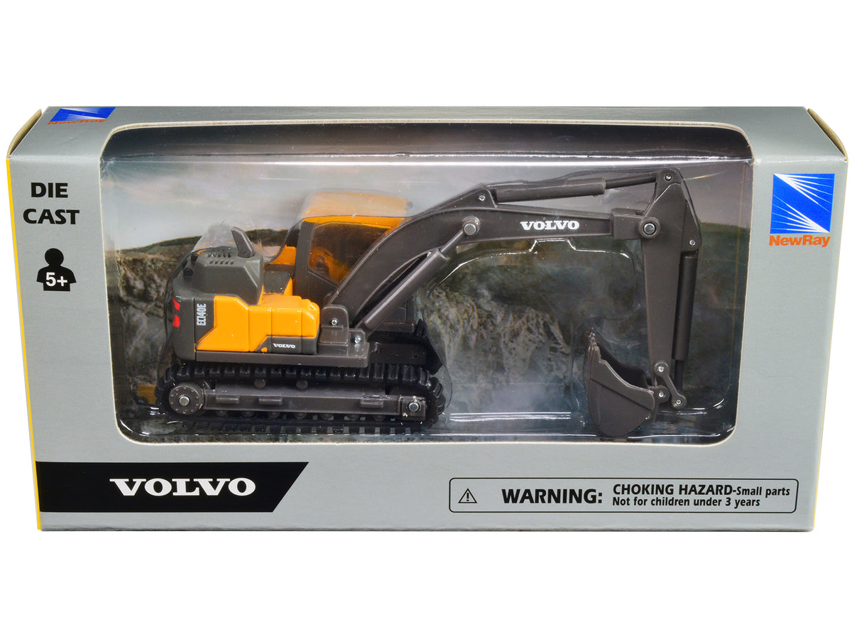 Volvo EC140E Track-Type Excavator Yellow Diecast Model - New Ray