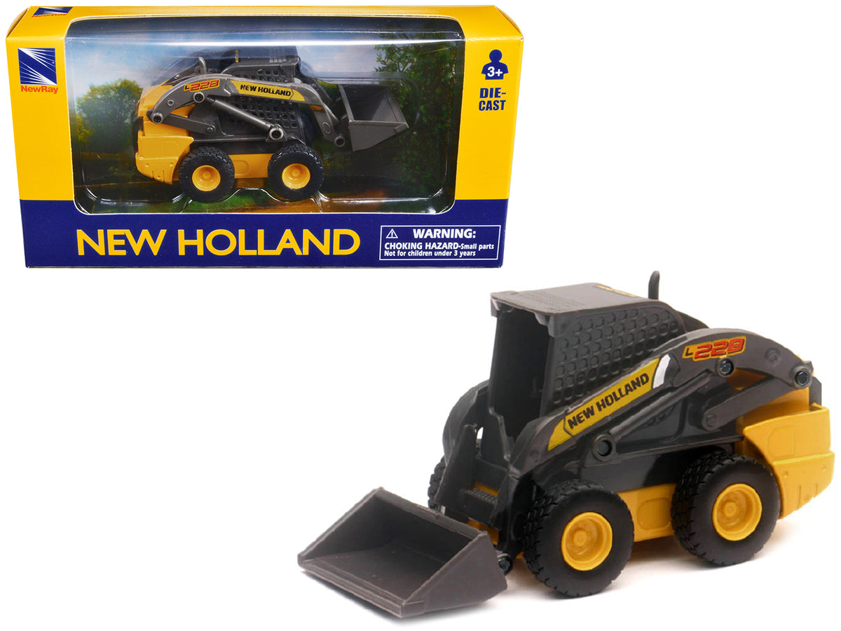 New Holland L228 Skid Steer Yellow Diecast Model - New Ray