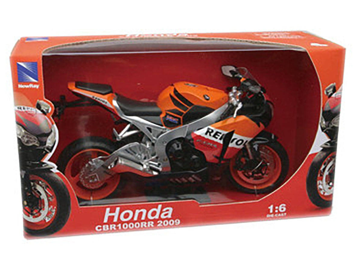 2009 Honda CBR1000RR "Repsol" 1/6 Diecast Motorcycle Model - New Ray