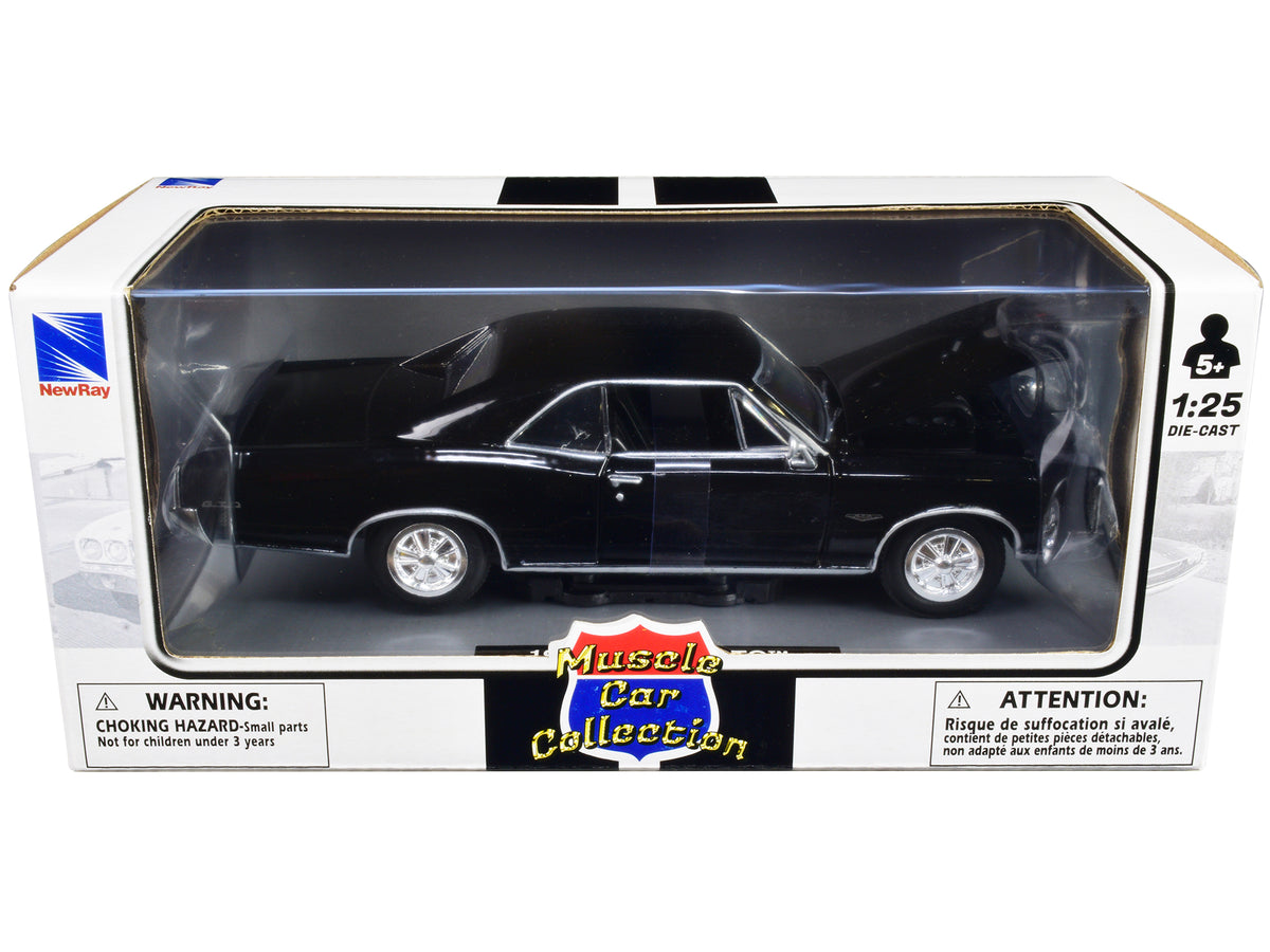 1966 Pontiac GTO Black "Muscle Car Collection" 1/25 Diecast Model Car - New Ray