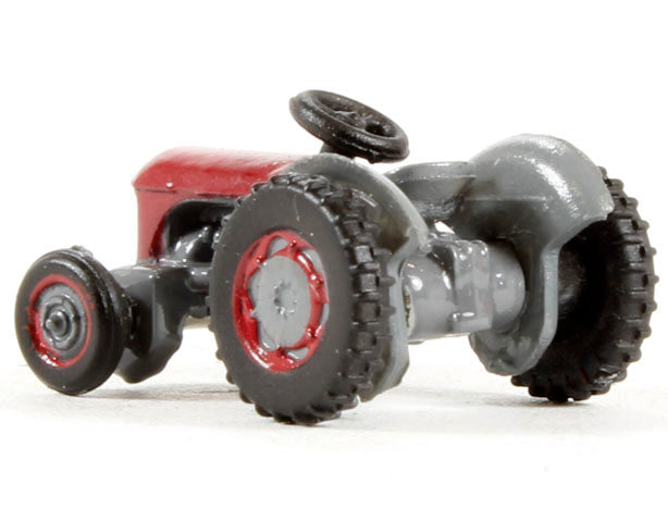 Ferguson Tractor Red and Gray 1/148 (N) Scale Diecast Model Car by Oxford Diecast