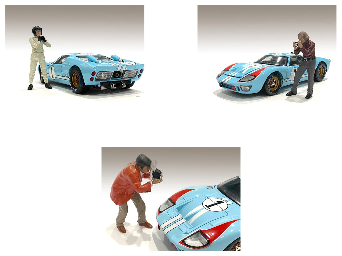 "Race Day 1" 6 piece Figurine Set for 1/18 Scale Models - American Diorama