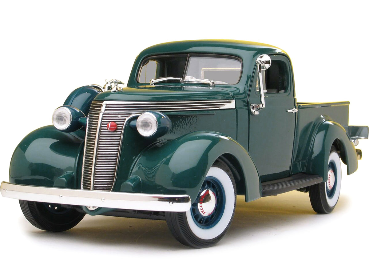 1937 Studebaker Express Pickup Truck Green 1/18 Diecast by Road Signature